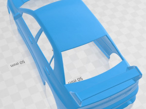 mitsubishi lancer evolution 2001 printable body car Modello di stampa 3D