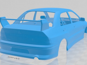 mitsubishi lancer evolution 2001 printable body car Modello di stampa 3D