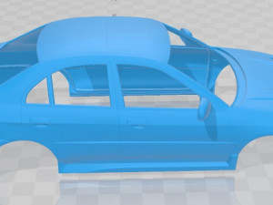 mitsubishi lancer evolution 1997 printable body car 3D-printmodel