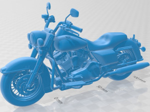 harley davidson road king classic 2011 printable motorcycle 3D Print Model