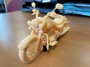 harley davidson road king classic 2011 printable motorcycle 3D Baskı Modeli