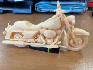 harley davidson road king classic 2011 printable motorcycle 3D Baskı Modeli