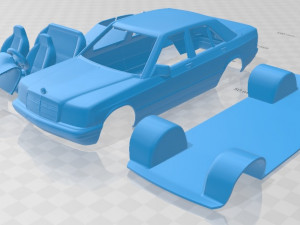mercedes benz 190 w201 1982 printable car 3D प्रिंट मॉडल