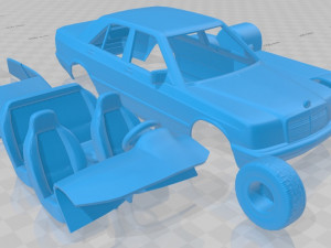 mercedes benz 190 w201 1982 printable car 3D 打印模型