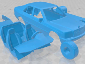 mercedes benz 190 w201 1982 printable car 3D Print Model