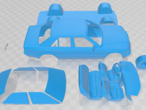 mercedes benz 190 w201 1982 printable car 3D Print Model