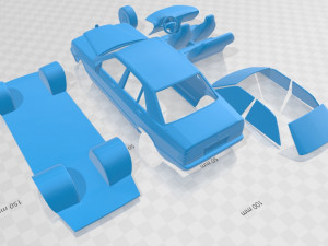 mercedes benz 190 w201 1982 printable car 3D 打印模型