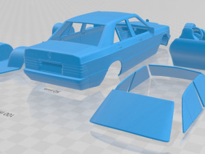 mercedes benz 190 w201 1982 printable car 3D 打印模型