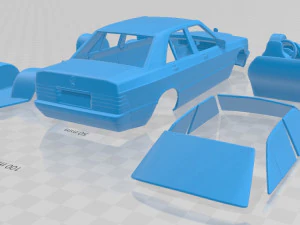 mercedes benz 190 w201 1982 printable car 3D Print Model