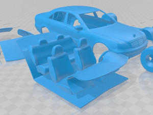 mercedes benz s class 2003 printable car 3Dプリントモデル