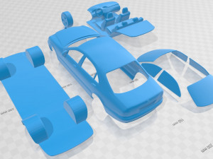 mercedes benz s class 2003 printable car 3Dプリントモデル