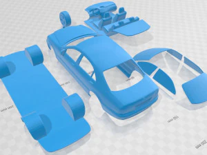 mercedes benz s class 2003 printable car 3D Print Model