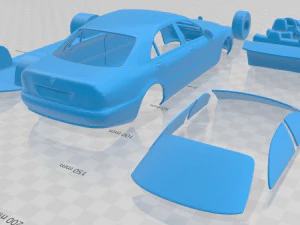 mercedes benz s class 2003 printable car 3D Print Model