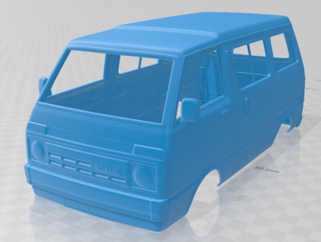 daihatsu hijet tianjin tj 110 1981 printable body van Modelo de Impressão 3D .c4d .max .obj .3ds .fbx .stl .blend 