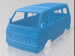 다이하츠 하이제트 천진 TJ 110 1981 인쇄용 차체 밴 3D 프린트 모델