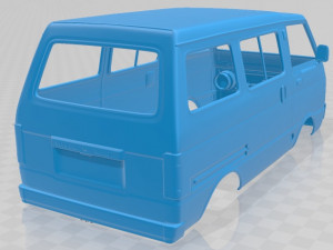daihatsu hijet tianjin tj 110 1981 printable body van Modelo de Impressão 3D
