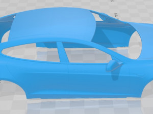 tesla model s printable body car Modelo de impresión 3D