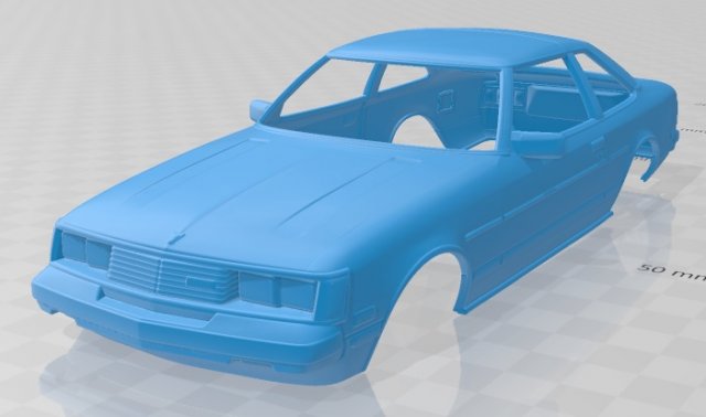 toyota celica st coupe 1979 printable body car 3D 打印模型 .c4d .max .obj .3ds .fbx .stl .blend 