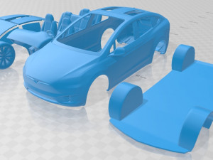 tesla model x 2017 printable car 3D 프린트 모델