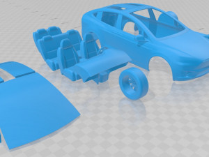 tesla model x 2017 printable car Model do druku 3D