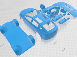 tesla model x 2017 printable car 3D Print Model