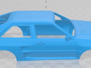 audi quattro a2 1981 printable body car 3D-Druckmodell