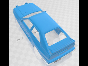 audi quattro a2 1981 printable body car 3D-Druckmodell