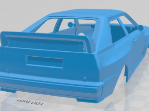 audi quattro a2 1981 printable body car 3D-Druckmodell