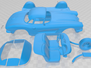 corvette 1962 printable car 3D प्रिंट मॉडल