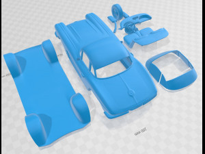 corvette 1962 printable car 3D प्रिंट मॉडल
