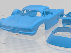 corvette 1962 printable car 3D प्रिंट मॉडल
