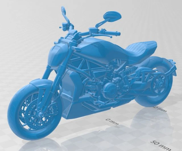 ducati x-diavel 2016 printable motorcycle 3D Print Model .c4d .max .obj .3ds .fbx .stl .blend 