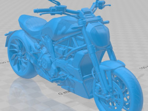 ducati x-diavel 2016 printable motorcycle Model Cetak 3D