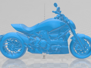 ducati x-diavel 2016 printable motorcycle Model Cetak 3D