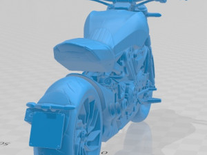 ducati x-diavel 2016 printable motorcycle Model Cetak 3D