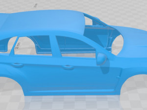 subaru impreza wrx sti 2010 printable body car 3D Print Model