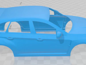 subaru impreza wrx sti 2010 printable body car 3D Print Model