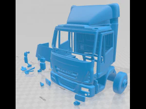 iveco euro cargo box 2013 printable cabin truck 3D Print Model