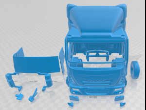 iveco euro cargo box 2013 printable cabin truck 3D Print Model