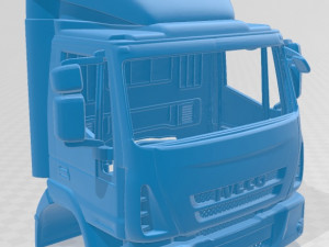 iveco euro cargo box 2013 printable cabin truck 3D Druckmodell