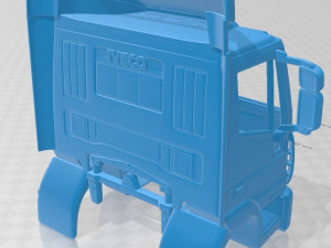 iveco euro cargo box 2013 printable cabin truck 3D Druckmodell