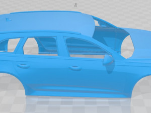 audi rs6 avant 2019 printable body car Model Cetak 3D
