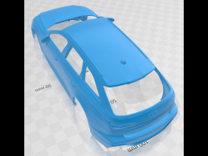 audi rs6 avant 2019 printable body car Model Cetak 3D