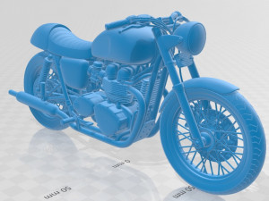 triumph bonneville cafe racer printable motorcycle 3D प्रिंट मॉडल