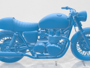 triumph bonneville cafe racer printable motorcycle 3D प्रिंट मॉडल