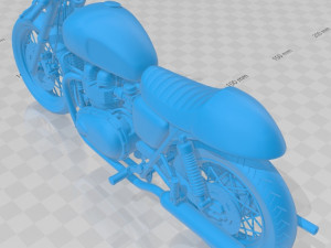 triumph bonneville cafe racer printable motorcycle 3D प्रिंट मॉडल