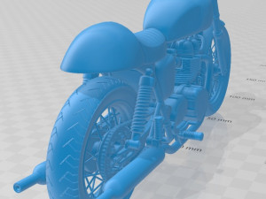 triumph bonneville cafe racer printable motorcycle 3D प्रिंट मॉडल
