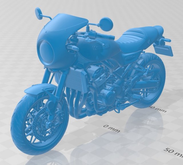 kawasaki z900rs 2019 printable motorcycle 3D Принт Модель .c4d .max .obj .3ds .fbx .stl .blend 