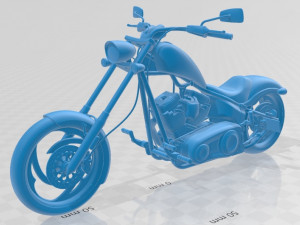 big dog k9 chopper printable motorcycle Modello di stampa 3D