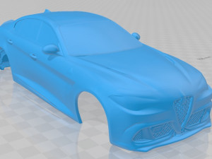 alfa romeo giulia quadrifoglio 2016 printable body car 3D Print Model